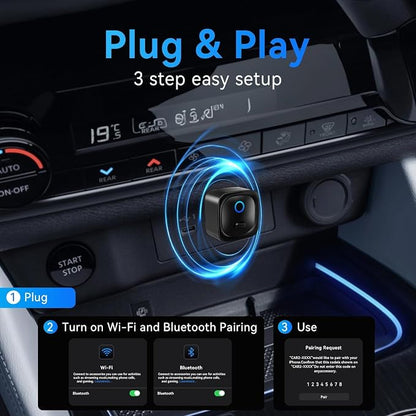 Wireless Carplay Adapter for ROX 01 2023 2024 2025, Effortlessly Convert Wired to Wireless CarPlay, Auto Adapter Car Play Dongle Accessories