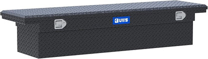 UWS EC10603 72-Inch Matte Black Heavy-Wall Aluminum Truck Tool Box with Low Profile, RigidCore Lid