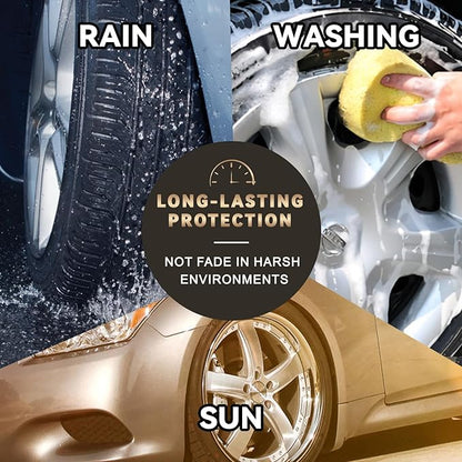 Silver Wheel Paint, Efficient Silver Touch Up Paint for Rim, Quick and Easy Remover Curb Rash, Car Scratch and More, Universal and Color Accurate, Long lasting, Resists Water, Uv Rays