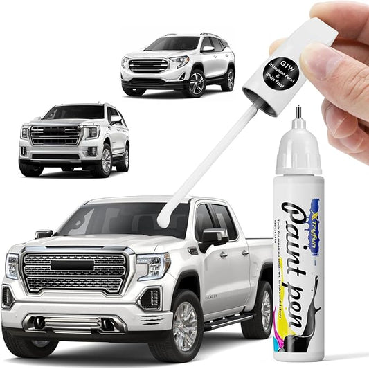 White Frost G1W/WA140X Touch Up Paint Compatible with GMC, DIY Car Paint Scratch Repair, Automotive Paints, Quick & Easy Fix Scratch Repair for Sierra/Terrain/Yukon/Acadia