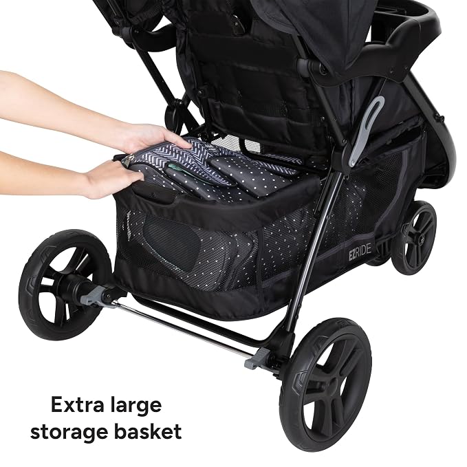 Baby Trend EZ Ride DLX Stroller Travel System (with EZ-Lift Plus Infant Car Seat), Dash Midnight