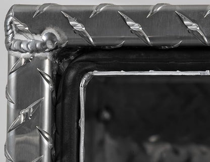 Buyers Products 1705133 Diamond Tread Aluminum Underbody Truck Tool Box, 24 x 24 x 30, Made in USA, .100 in. Thick, Corrosion-Resistant, Locking Compression Latch, Secure Storage for Work Trucks