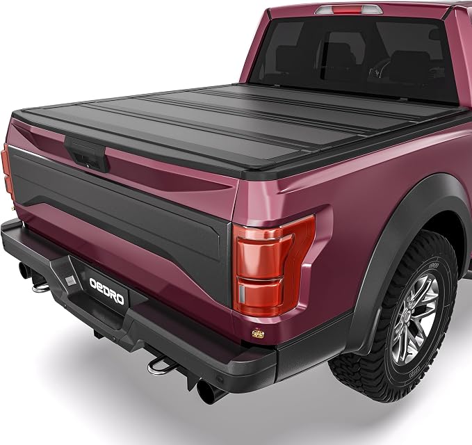 OEDRO Hard Quad-Fold Low-Profile Tonneau Cover Fit for Ford F-150 F150 2015-2026, Fit for F-150 Lightning 2022-2026, with 5.5ft Bed