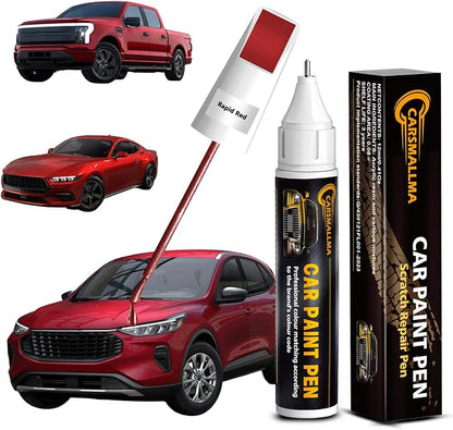 Touch Up Paint for Ford Rapid Red(D4), Color Exact Match Auto Paint Repair Pen Fix Chips and Nicks Scuff