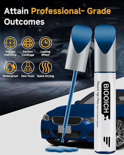 Touch Up Paint Pen Exact Color Match Car Chip and Scratch Repair (for BMW, Phytonic Blue Metallic (C1M))