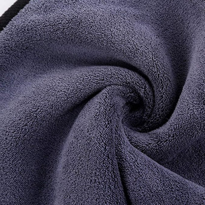 Large Microfiber Drying Towel for Car, Great Thick Soft Plush Towels, 36 x 24inches 800GSM Thickness, Quality, Washable, Absorbency No Scratch Lint Free Drying Towel (36 x 24inches,Grey-Blue,1pack)