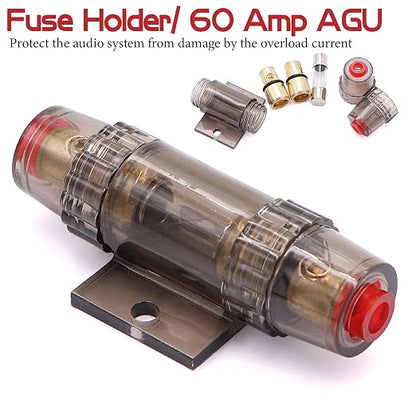 4 Gauge Amp Subwoofer Wiring Kit,Make Connections and Brings Power to Your Amplifier,Audio,Subwoofers and Speakers