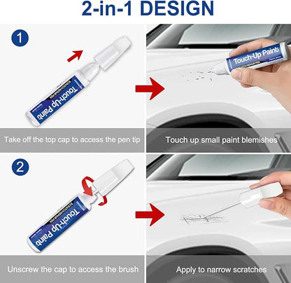 Mythos Black Metallic LY9T/0E Touch Up Paint For Audi 2017-2024 A6/A7/A8, 2019-2024 Q8/e-tron, 2-in-1 Chips and Nicks Scratch Repair Pen