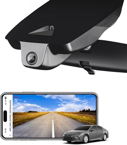 Mangoal 4K Dash Cam Custom fit for Toyota Camry 2025 2026 (Model C), Hybrid LE SE XLE XSE, Integrated OEM Look, UHD 2160P Video, App & WiFi,Easy to Install,GPS, 64GB Card