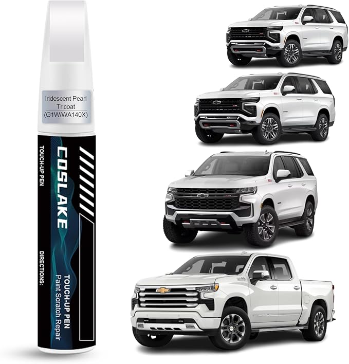 Car Touch Up Paint(Iridescent Pearl Tricoat(G1W/WA140X)) for Chevrolet, Car Paint Scratch Repair Kit, Quick & Easy Solution to Repair, 2 in 1 Scratch Remover Pen with Color-Matched