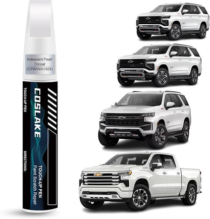 Car Touch Up Paint(Iridescent Pearl Tricoat(G1W/WA140X)) for Chevrolet, Car Paint Scratch Repair Kit, Quick & Easy Solution to Repair, 2 in 1 Scratch Remover Pen with Color-Matched