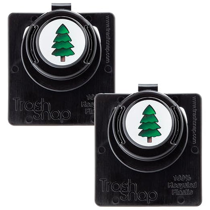 Reusable Bag Holders for Trash & Recycling | Eco-Friendly, Adhesive Clip System for Car, RV, Home, Travel, Boat | Recycled Plastic Tree Hugger - 2 Pack