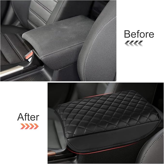 AOMSAZTO Arm Rest Cover for CRV 2017-2022 Black Middle Console Cover for CR-V