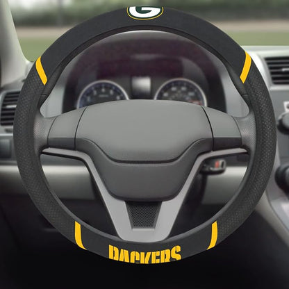 FANMATS NFL Unisex-Adult Embroidered Steering Wheel Cover