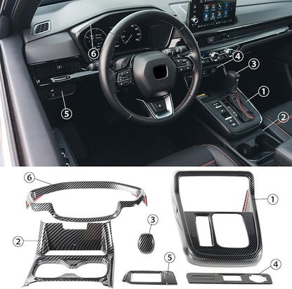 Interior Trim for Honda CRV 2023-2026 Gear Shift Panel with Dash Trim Headlight Switch Panel Cover