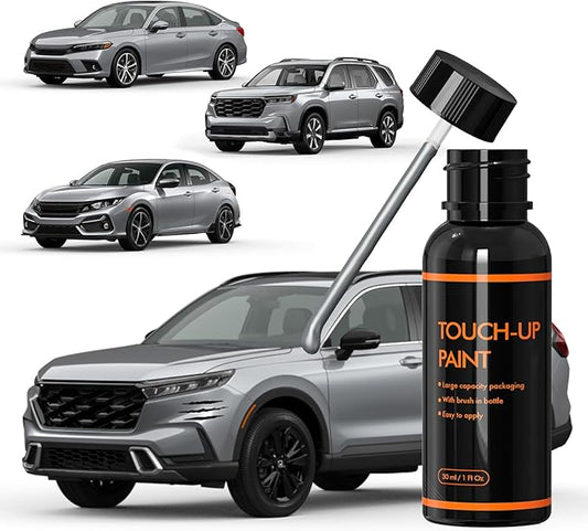 NH830M Lunar Silver Metallic Touch Up Paint for Honda, DIY Car Paint Scratch Repair Kit, Automotive Paints, Quick Easy Fix Scratch Repair for Civic/CR-V/Odyssey/Accord/Pilot/HR-V/Fit/Passport