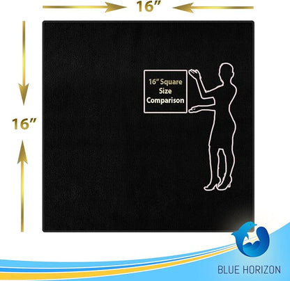 Microfiber Cleaning Towels, 24 Pack, Double Sided Ultra Soft Plush Washcloth, All Purpose Premium Microfiber Detailing Cleaning Cloths Shop Towels(16" x 16", Navy Blue)