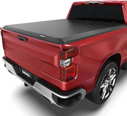 OEDRO Soft Roll Up Truck Bed Tonneau Cover Compatible with 2020 2021 2022 2023 2024 2025 2026 Chevy Silverado/GMC Sierra 2500 3500 HD, Fleetside 6.9 Feet Bed