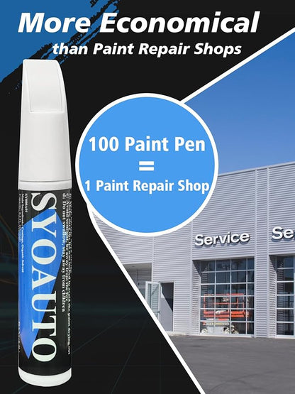 SYOAUTO White Platinum UG Touch Up Paint Fit for Ford Cars Auto Touch up Paint Scratch Repair Automotive Scratch Remover 2 in 1 White Platinum
