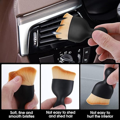 Car Interior Cleaning Mini Brush – Small AC Vent Cleaner Scratch Free Duster for Cleaning, PC, Laptop, Keyboard Mini Dust Cover Tool Cover, Brush, Brushes, Auto Soft Bristles Dusting