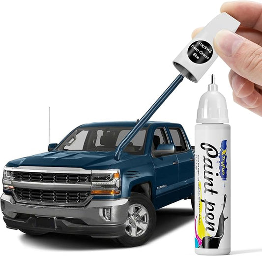 G1K/WA409Y Deep Ocean Blue Touch Up Paint Compatible with Chevrolet, DIY Car Paint Scratch Repair, Automotive Paints, Quick & Easy Fix Scratch Repair for Silverado/Fleet