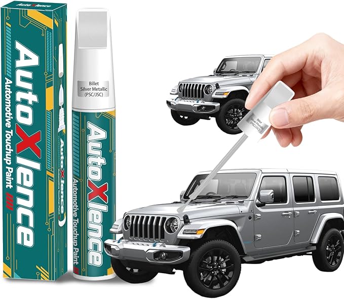 Billet Silver Metallic(PSC/JSC) Touch Up Paint Compatible with Jeep Car Paint Pen Scratch Repair Automotive Scratch Remover Fix Exact Color Match