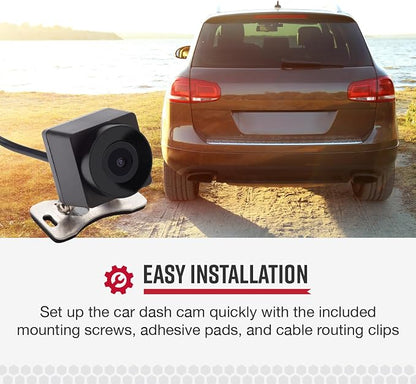 Cobra External-View Camera for SC Series Dash Cams, with Full HD Video, Flexible Mounting, Waterproof Design