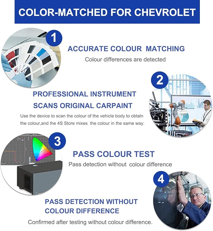 Sterling Gray Metallic(GXD/WA130H) Touch Up Paint for Chevrolet-Exact Match–Chips and Nicks Car Paint Scratch Repair Kit Automotive Paint Pen for Silverado/Equinox EV/Tahoe/Colorado/Blazer/Express