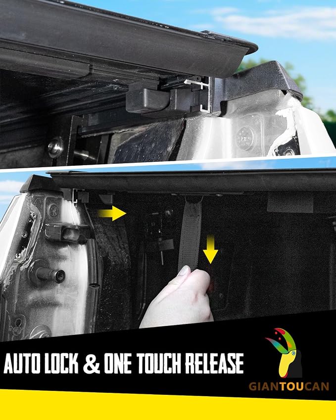 Low-pro Hard Top Tri Fold Tonneau Cover compitable with 2020-2026 Chevy Silverado/GMC Sierra 2500 3500 HD 6.9ft(82.2") Bed, Not for CarbonPro Bed