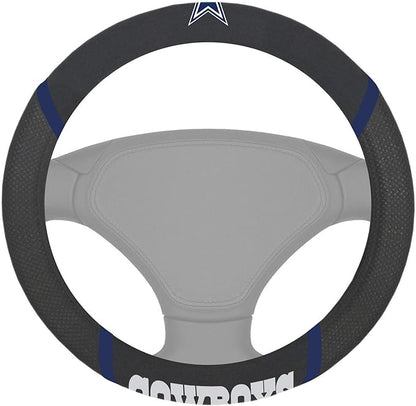 FANMATS NFL Unisex-Adult Embroidered Steering Wheel Cover