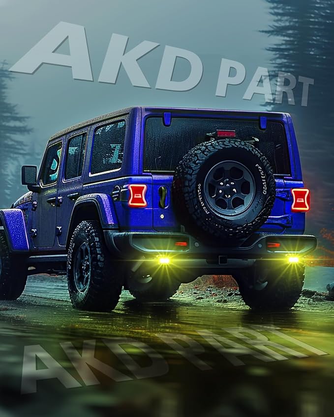 Yellow LED Pods, AKD Part 3" 40W Diffused CREE LED Pod Lights Yellow Chase Light Bars Scene Lights Ditch Camper Daytime Safety Signal Fishing Trailer Light for Truck Pickup Tractor Van Boat UTV
