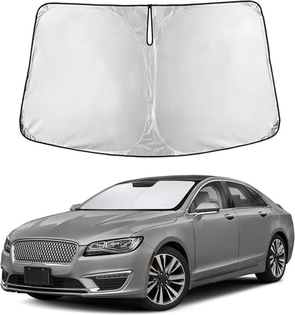 EcoNour Windshield Sunshade Compatible for Lincoln MKZ 2013-2018 2019 2020, Sun Visor for Front Windshield & Window Sun Shade Cover, UV Heat Blocker & Protector, Car Accessories