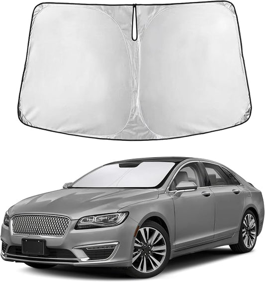EcoNour Windshield Sunshade Compatible for Lincoln MKZ 2013-2018 2019 2020, Sun Visor for Front Windshield & Window Sun Shade Cover, UV Heat Blocker & Protector, Car Accessories