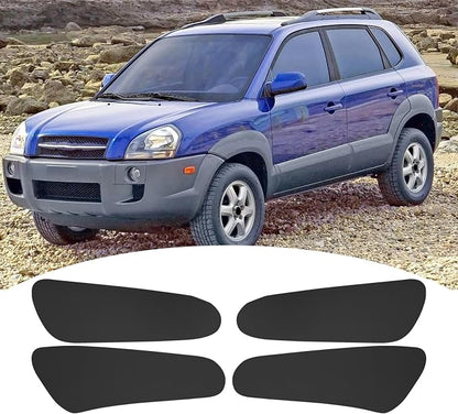 RUIANTE 4pcs Door Panel Cover Trim Replacement Compatible for Tucson 2006-2013 Car Interior Accessories (Black)