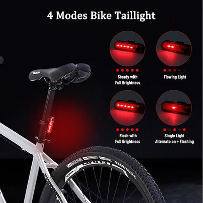 Suruid Super Bright LED Bike Light, USB Rechargeable Bicycle Headlight, Waterproof Bike Headlight, Waterproof Bike Headlight,Daytime Running Light,MTB Off-Road Cycling Commuting