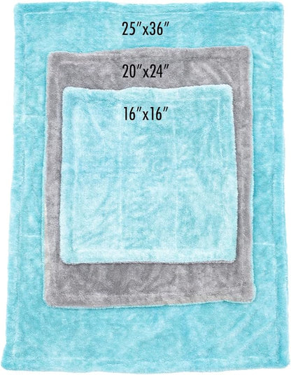 The Rag Company, The Liquid8r, Absorbent 70/30 Blend Microfiber Drying Towel for Cars, Trucks, and SUVs, Safe for Detailing, Scratch-Free, Twist Loop, 1100 GSM, 20x24 Inches, Aqua Blue/Grey