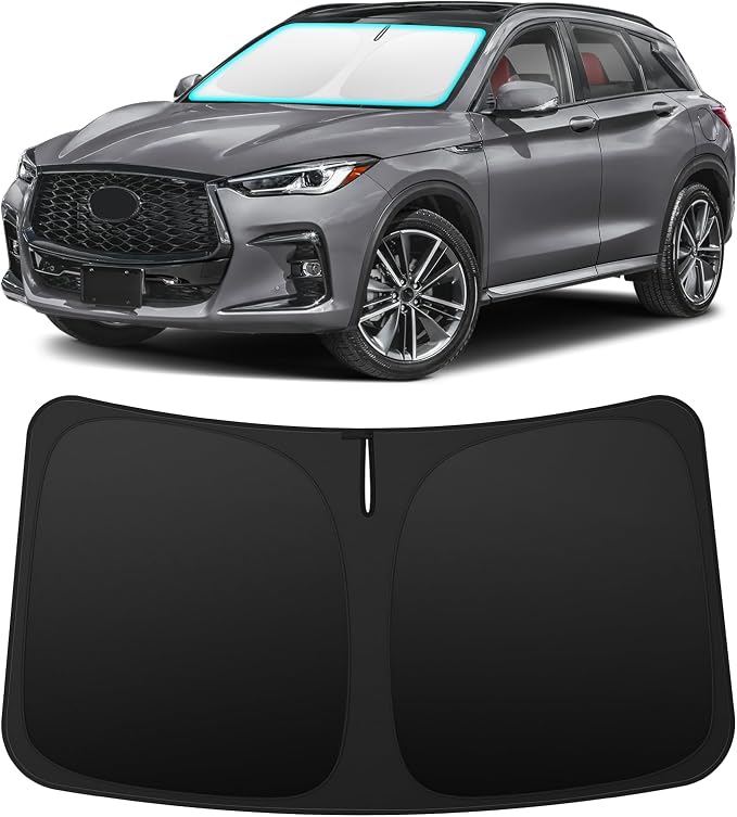 INSAUTO Custom Fit Windshield Sun Shade Accessories for Infiniti QX50 2019-2026, Foldable Front Window Sunshade, UV & Heat Reflector, Keeps Interior Cool, Includes Storage Bag