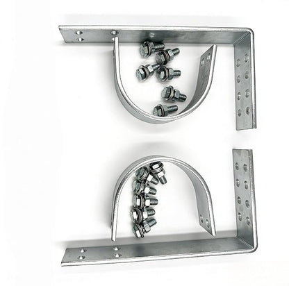 Universal Bolt-On Adjustable Driveshaft Safety Loop, White Zinc Steel, Heavy Duty Tail Shaft Loop Kit with Hardware