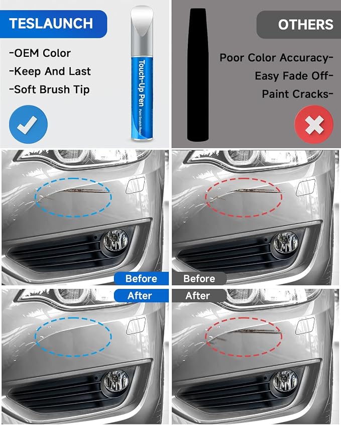 GAZ/WA8624/50U/50 Summit/Olympic/Interstellar White Touch Up Paint Compatible with Chevrolet GMC Buick CadillacExact Match Touch Up Paint Car Scratch Repair
