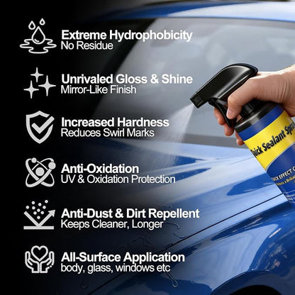 500ML Ceramic Coating for Cars: Quick Effect Coating Agent for Car Motorcycles Trucks & RVs - Extreme Hydrophobic Water Beading & Deep Gloss Shine for Long-Lasting Polish Spray Wax