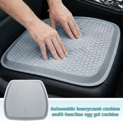 Car Seat Cushion, Comfortable Non-Slip Breathable Vehicle Front Seat Bottom Protector Pad, Automotive Interior Driving Chair Mat Cover, Universal for SUV RV Truck (Gray)