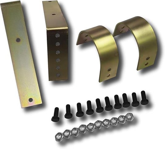 Universal Bolt-On Driveshaft Safety Loop Kit | Compatible With Most Vehicles. Features Heavy-Duty Steel Construction With Rust-Resistant Finish And Adjustable Width