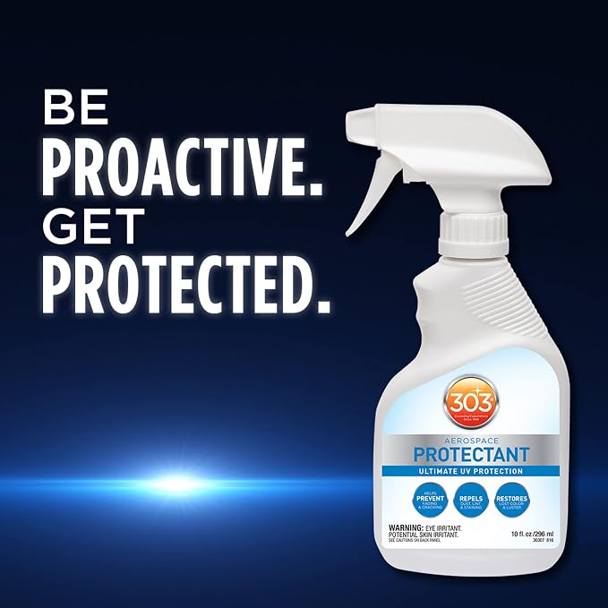 Provides UV protection while helping prevent fading, cracking, and discoloration.