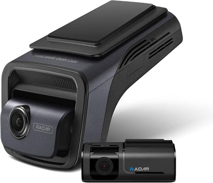 THINKWARE U3000 4K Dash Cam Front and Rear 2CH STARVIS 2 Sensor Super Night Vision Dashcam for Car Camera 5GHZ WiFi GPS Radar Buffered Parking Mode CPL Filter Red Light Speed Camera Alerts OBD Cable