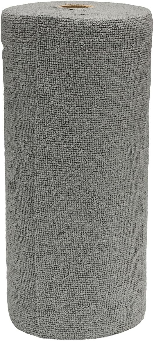 Eastwood Concours Tear Away Microfiber Towel Roll | Machine Washable and Reusable Micro Fiber Cleaning Cloth Rags | Best for Home, Garage, and Workshop Car Cleaning Supplies | 50 Sheets per Roll