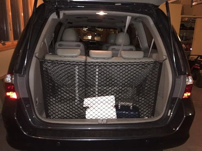 Envelope Style Trunk Mesh Cargo Net for Honda Odyssey 1995-2025 - Car Accessories - Premium Trunk Organizers and Storage - Cargo Net for SUV - Vehicle Carrier Organizer for Honda Odyssey