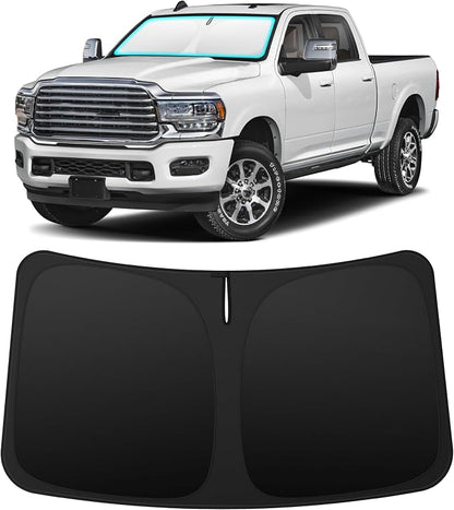 INSAUTO Custom Fit Windshield Sun Shade Accessories for Doodge RAM 2500 3500 2010-2026, Foldable Front Window Sunshade, UV & Heat Reflector, Keeps Interior Cool, Includes Storage Bag