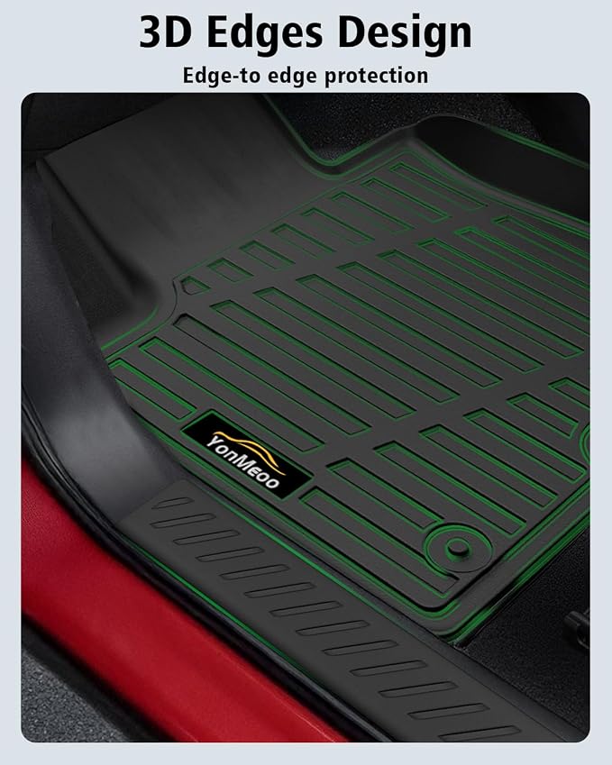 Floor Mats & Cargo Mat with Backrest Mat Custom for Mazda CX-50 2023-2025 2026 (Only Gas), Door Sill Guards, All Weather TPE Full Set Floor Liners Trunk Mat for CX-50 Fuel Accessories