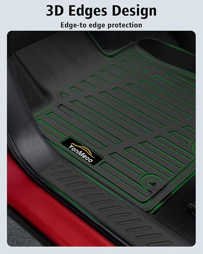 Floor Mats & Cargo Mat with Backrest Mat Custom for Mazda CX-50 2023-2025 2026 (Only Gas), Door Sill Guards, All Weather TPE Full Set Floor Liners Trunk Mat for CX-50 Fuel Accessories