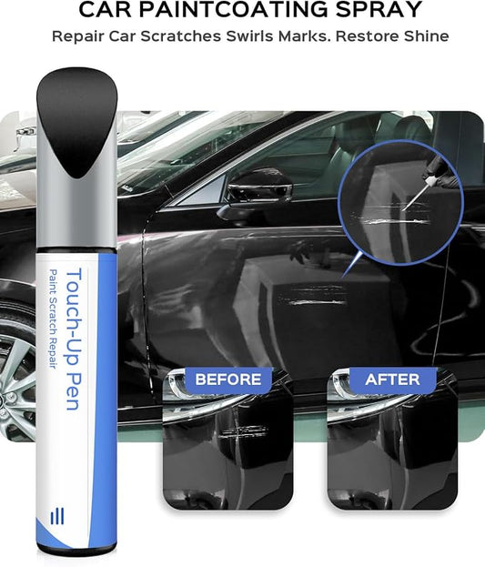 A3F Brilliant Black Touch Up Paint Compatible with Mazda Exact Match Chips and Nicks Touch Up